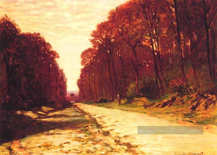 Route dans une forêt Claude Monet Peintures à l'huile